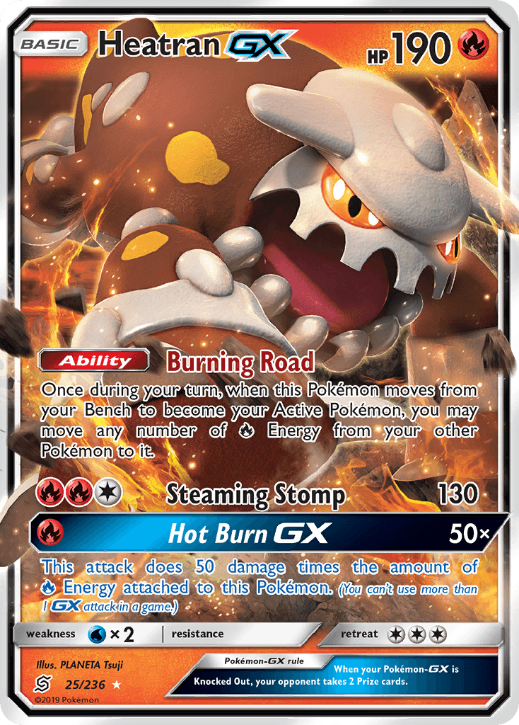 Heatran GX — Unified Minds #25/236, PSA 10