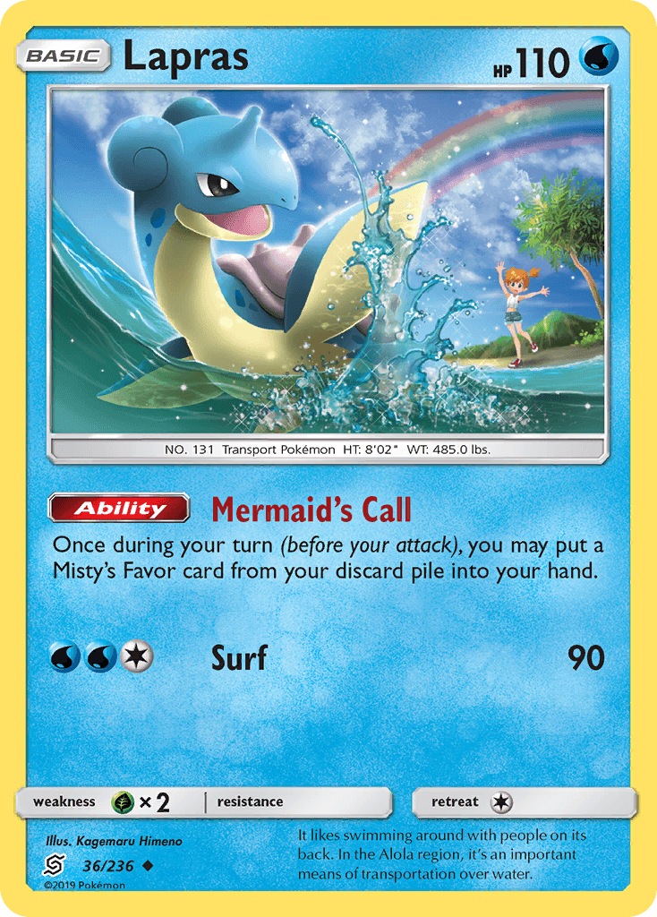 Lapras — Unified Minds #36/236, raw, NM