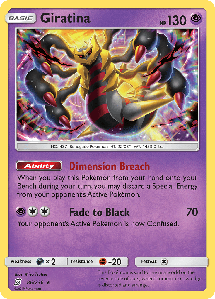 Giratina — Unified Minds #86/236, raw, NM
