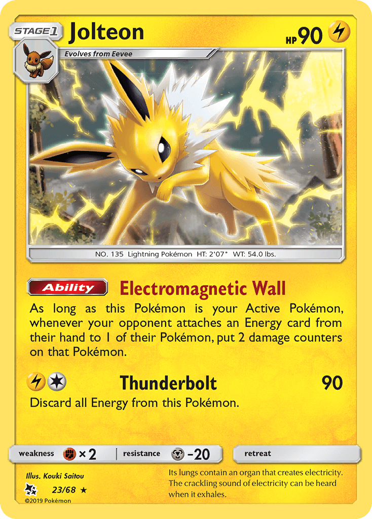 Jolteon — Hidden Fates #23/68, PSA 10