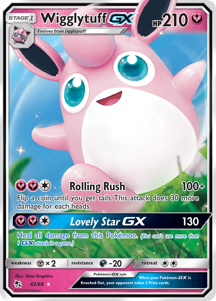 Wigglytuff GX — Hidden Fates #42/68, PSA 10