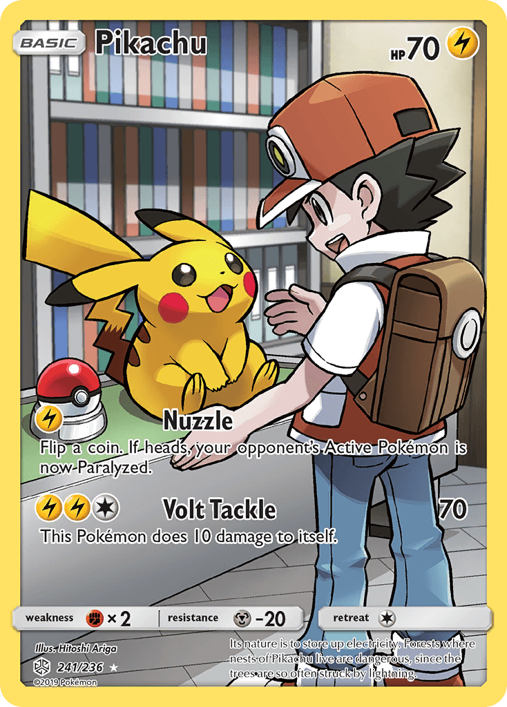 Pikachu — Cosmic Eclipse #241/236, PSA 10