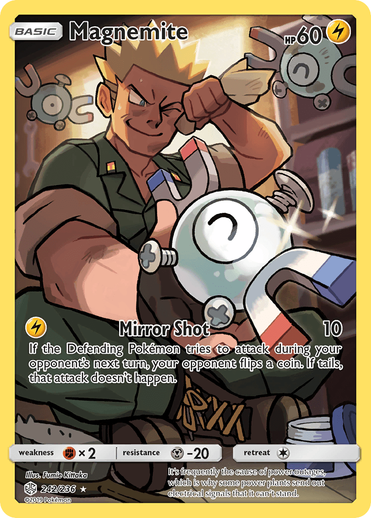 Magnemite — Cosmic Eclipse #242/236, raw, NM