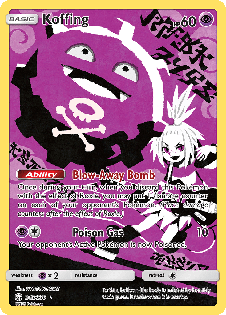 Koffing — Cosmic Eclipse #243/236, PSA 10