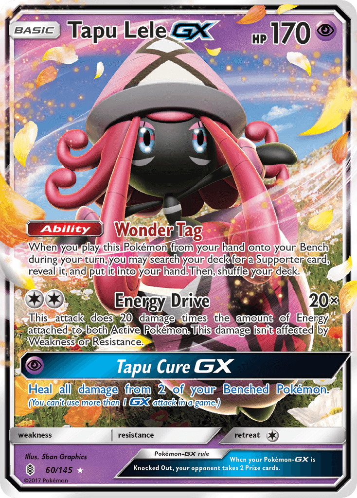 Tapu Lele GX — Guardians Rising #60/145, PSA 10