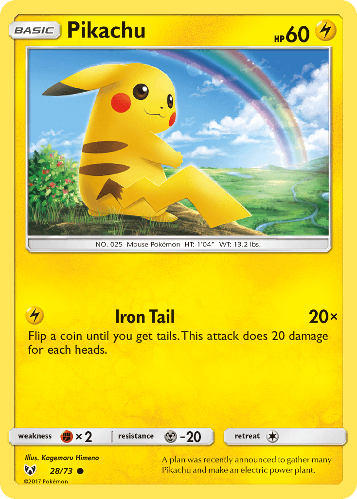 Pikachu — Shining Legends #28/73, CGC 10