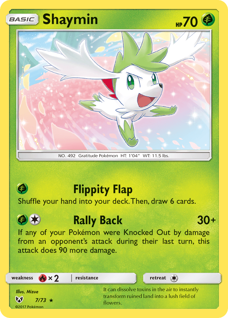 Shaymin — Shining Legends #7/73, PSA 9