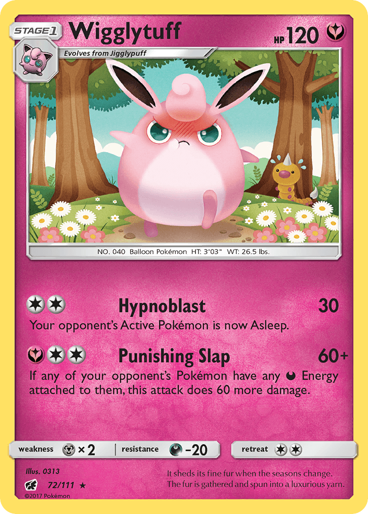 Wigglytuff — Crimson Invasion #72/111, raw, NM