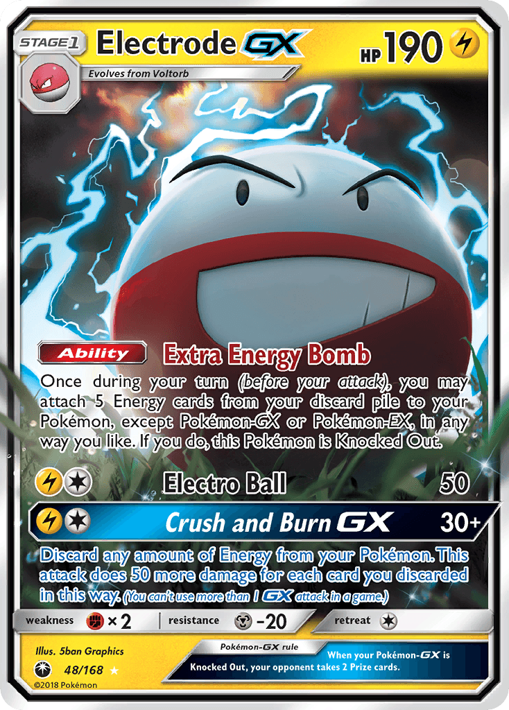 Electrode GX — Celestial Storm #48/168, raw, NM
