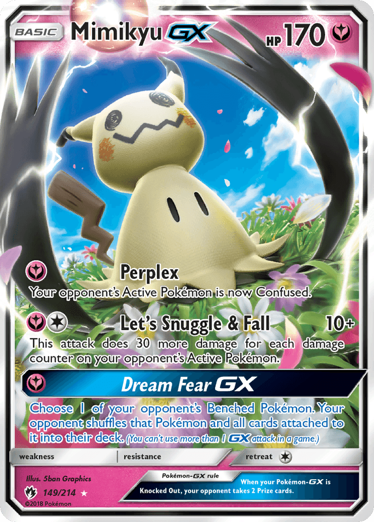 Mimikyu GX — Lost Thunder #149/214, raw, NM