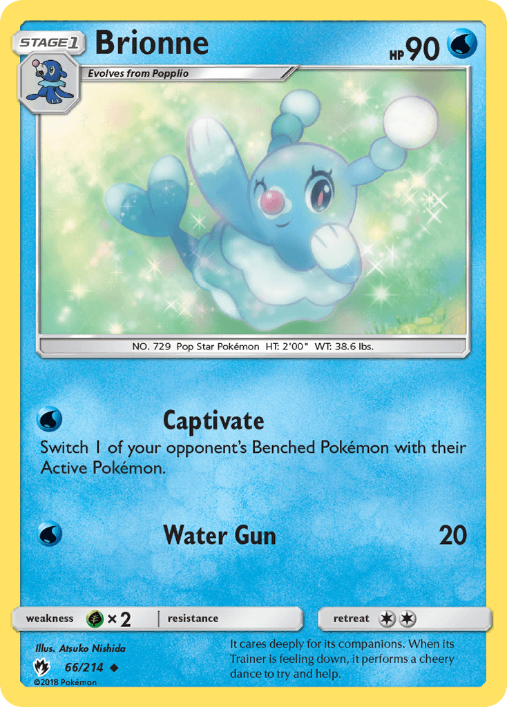 Brionne — Lost Thunder #66/214, raw, NM