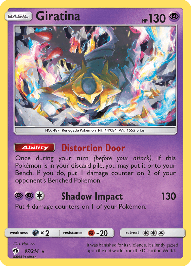 Giratina — Lost Thunder #97/214, raw, NM