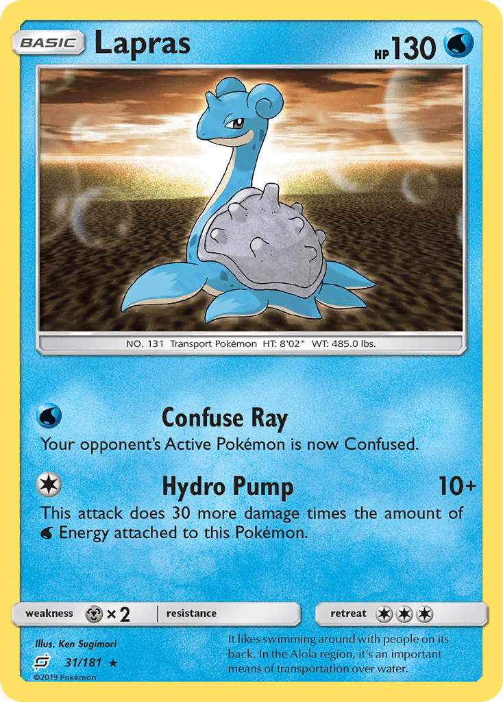 Lapras — Team Up #31/181, raw, NM