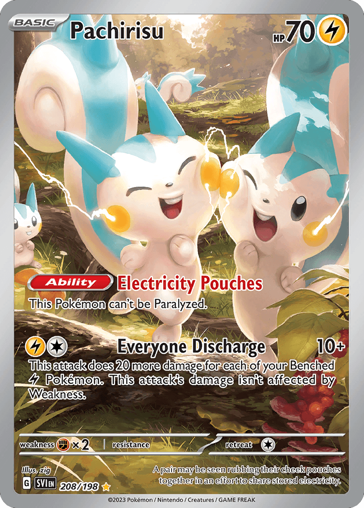 Pachirisu — Scarlet & Violet #208/198, PSA 10