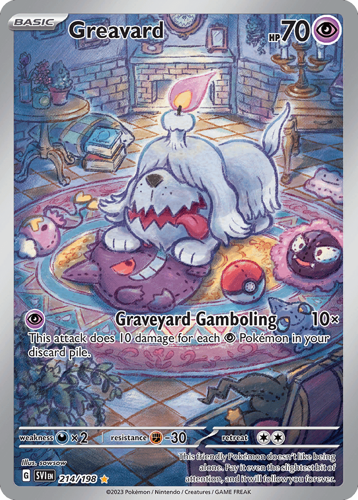 Greavard — Scarlet & Violet #214/198, PSA 10