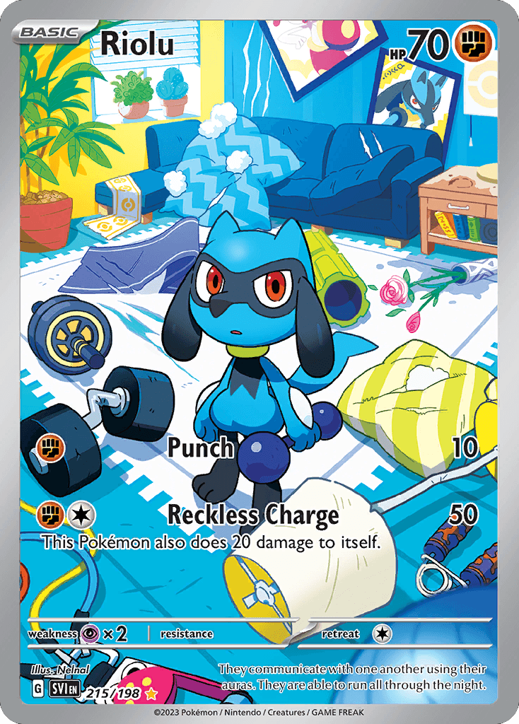 Riolu — Scarlet & Violet #215/198, PSA 10