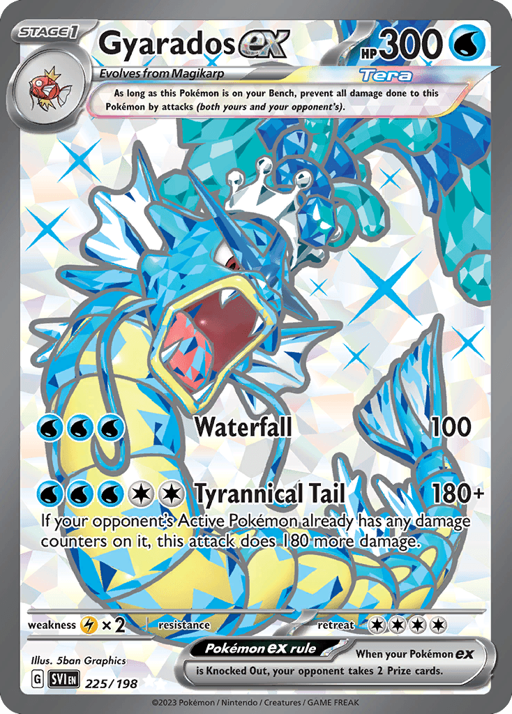 Gyarados ex — Scarlet & Violet #225/198, PSA 10