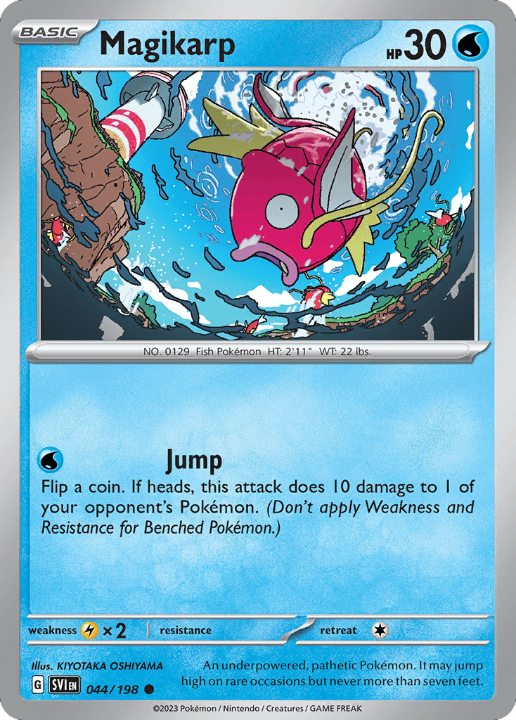 Magikarp — Scarlet & Violet #44/198, PSA 9
