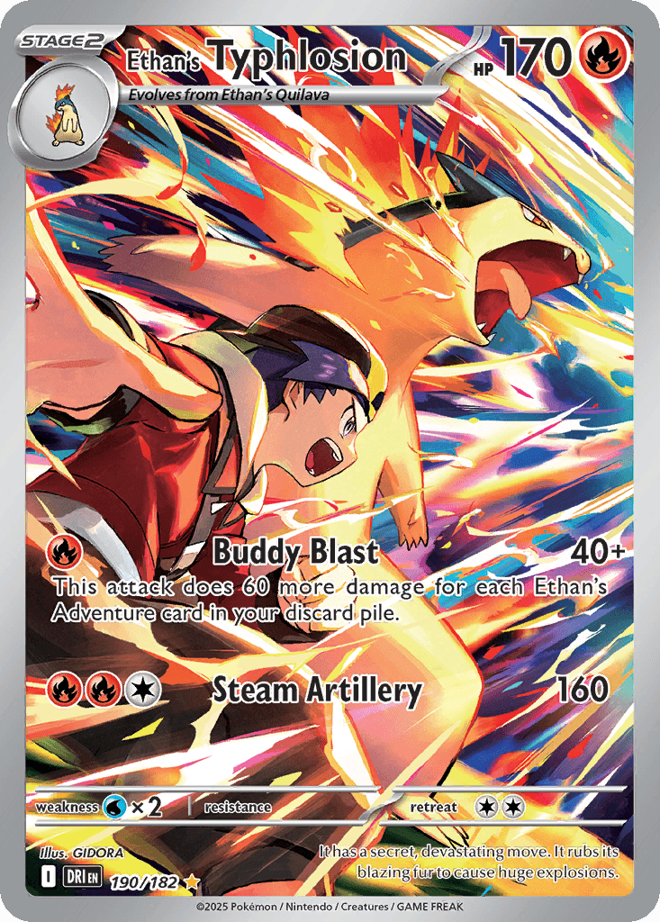 Ethan's Typhlosion — Destined Rivals #190/182, PSA 9