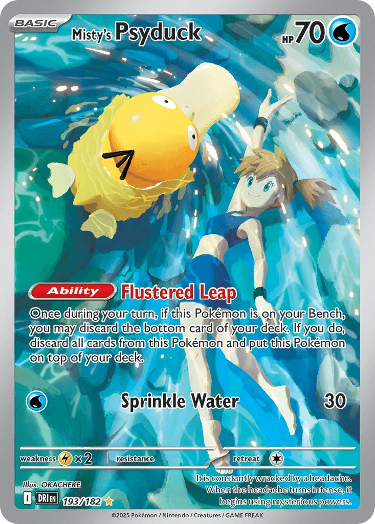Misty's Psyduck — Destined Rivals #193/182, CGC 10