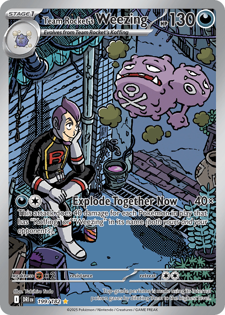 Team Rocket's Weezing — Destined Rivals #199/182, CGC 10