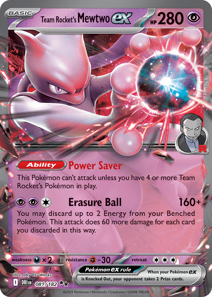 Team Rocket's Mewtwo Ex — Destined Rivals #81/182, CGC 10