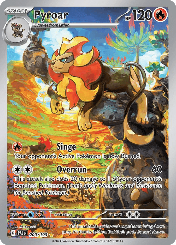 Pyroar — Paldea Evolved #200/193, PSA 10