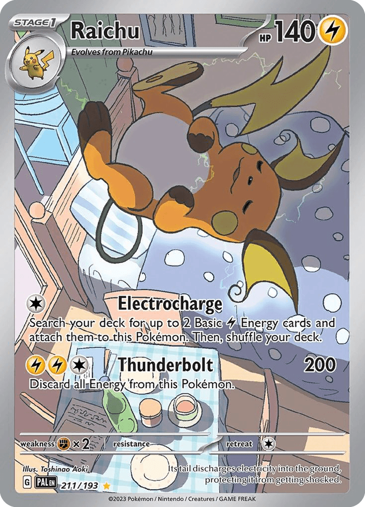 Raichu — Paldea Evolved #211/193, CGC 10