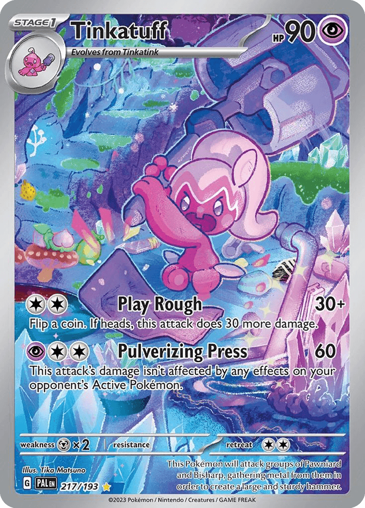 Tinkatuff — Paldea Evolved #217/193, PSA 9
