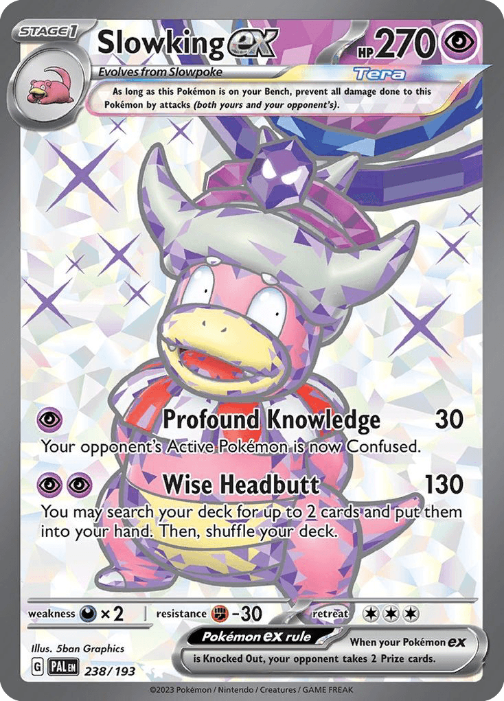 Slowking ex — Paldea Evolved #238/193, raw, NM