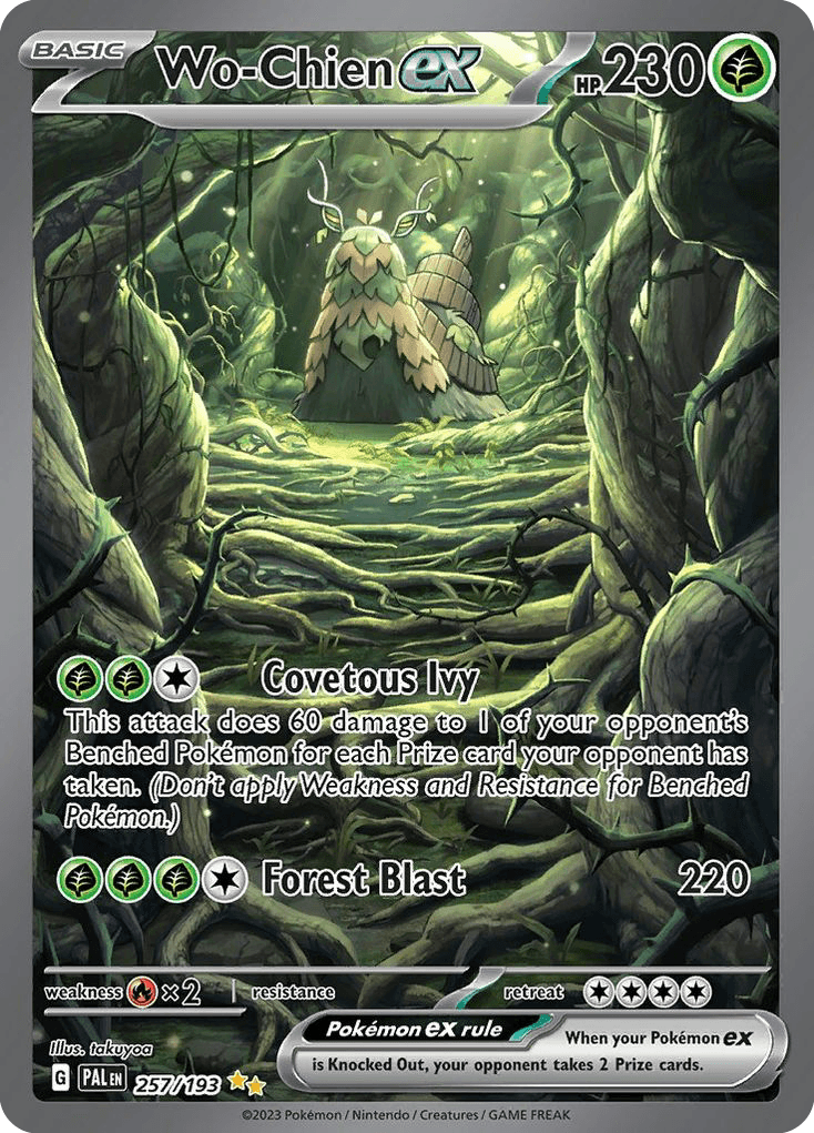Wo-Chien ex — Paldea Evolved #257/193, raw, NM