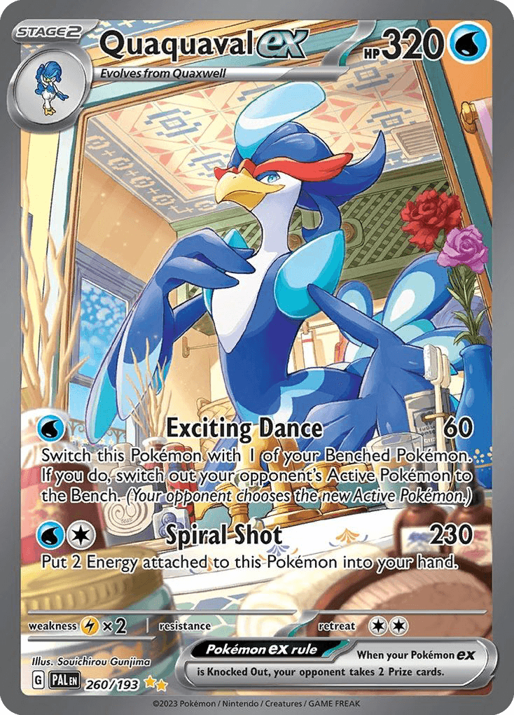 Quaquaval ex — Paldea Evolved #260/193, PSA 10