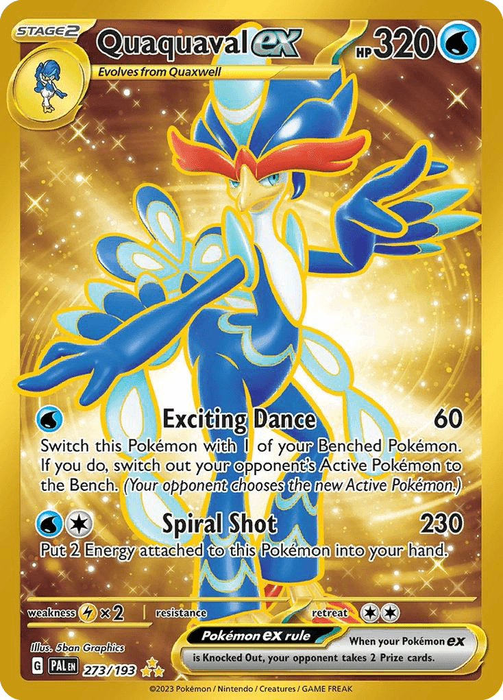 Quaquaval ex — Paldea Evolved #273/193, CGC 10