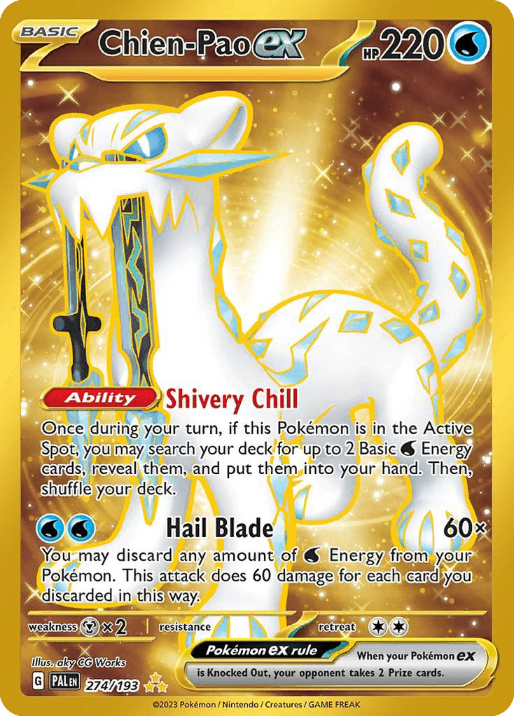 Chien-Pao ex — Paldea Evolved #274/193, PSA 10