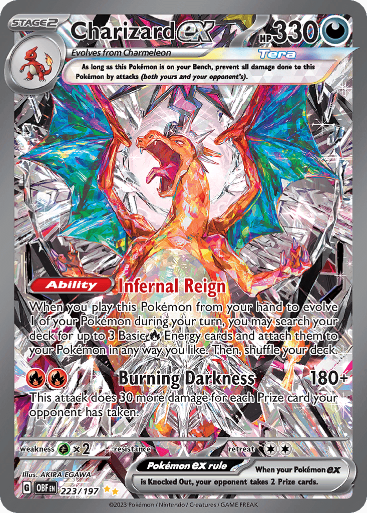 Charizard ex — Obsidian Flames #223/197, SGC 10