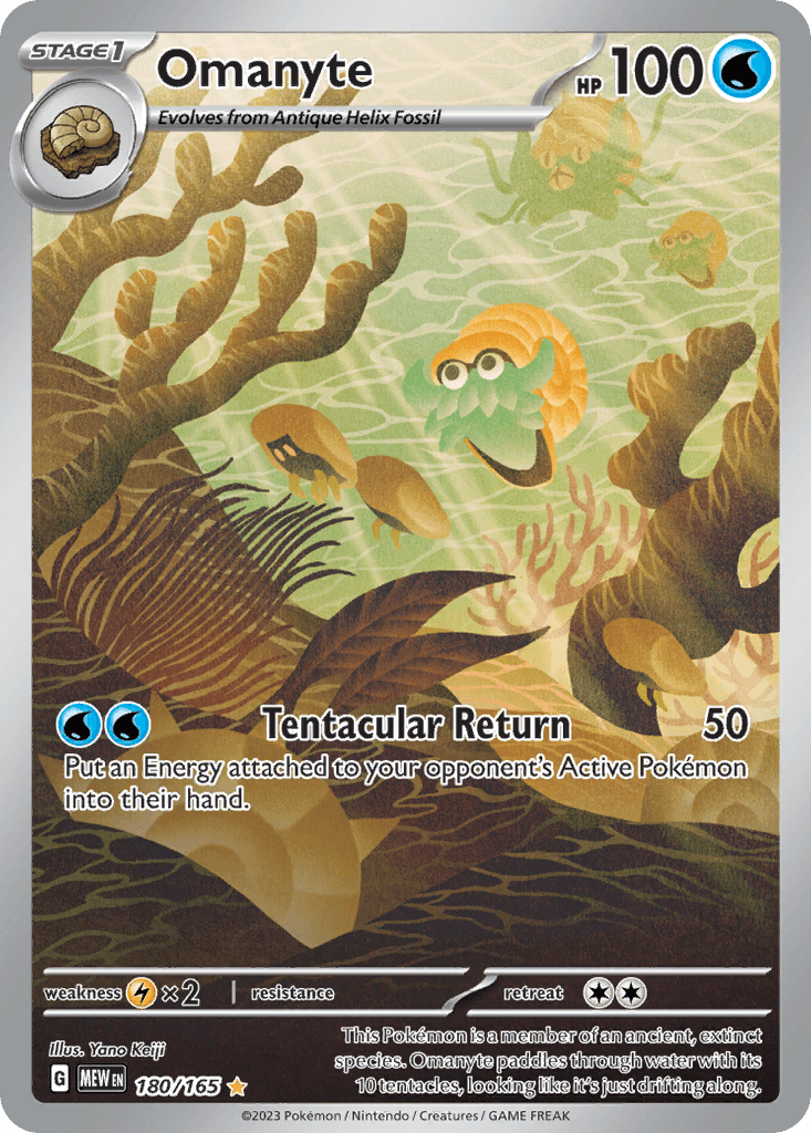 Omanyte — 151 #180/165, PSA 10