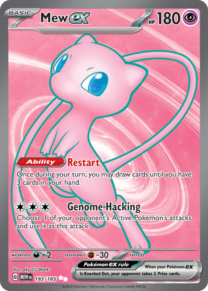 Mew ex — 151 #193/165, PSA 10