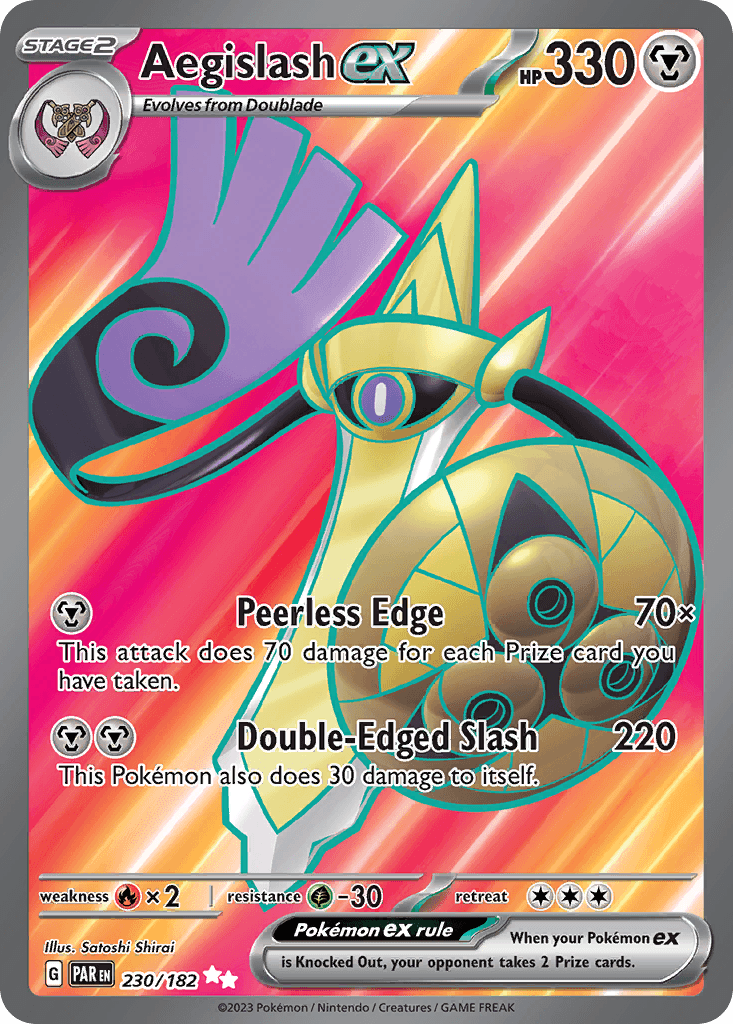 Aegislash ex — Paradox Rift #230/182, PSA 9