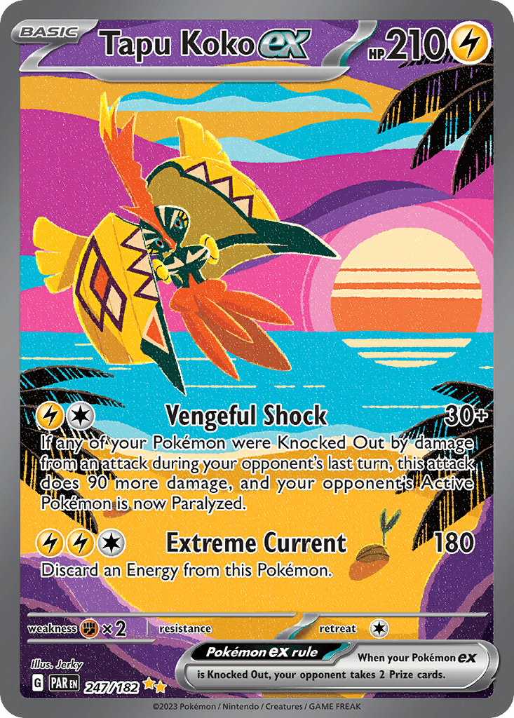 Tapu Koko ex — Paradox Rift #247/182, raw, NM