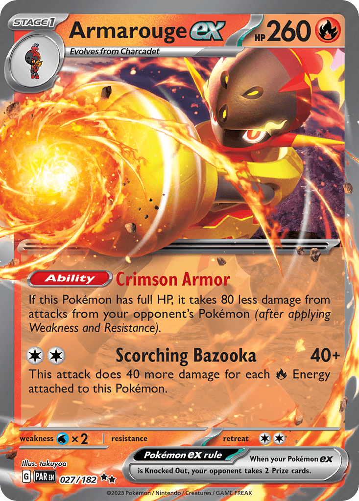 Armarouge ex — Paradox Rift #27/182, PSA 9