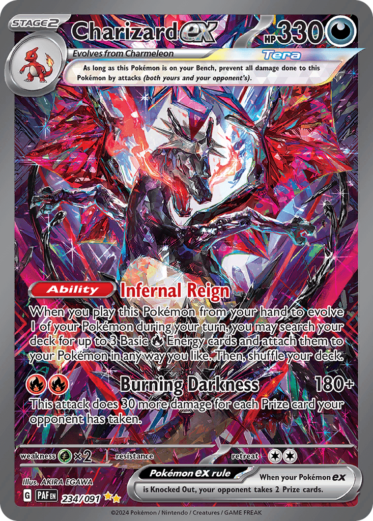 Charizard ex — Paldean Fates #234/91, CGC 10