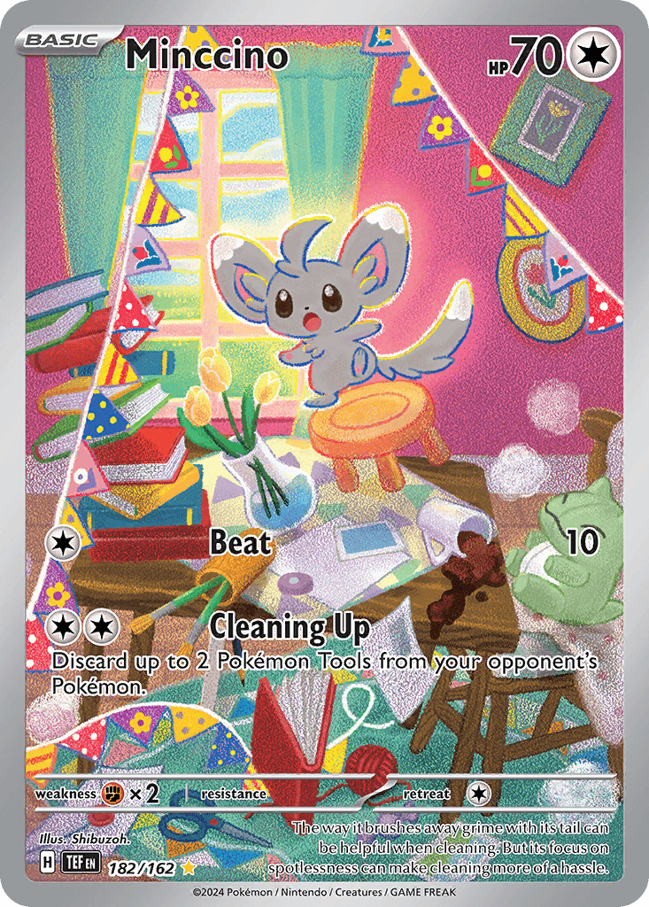 Minccino — Temporal Forces #182/162, PSA 10
