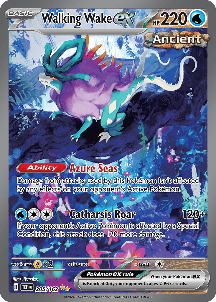 Walking Wake ex — Temporal Forces #205/162, PSA 10