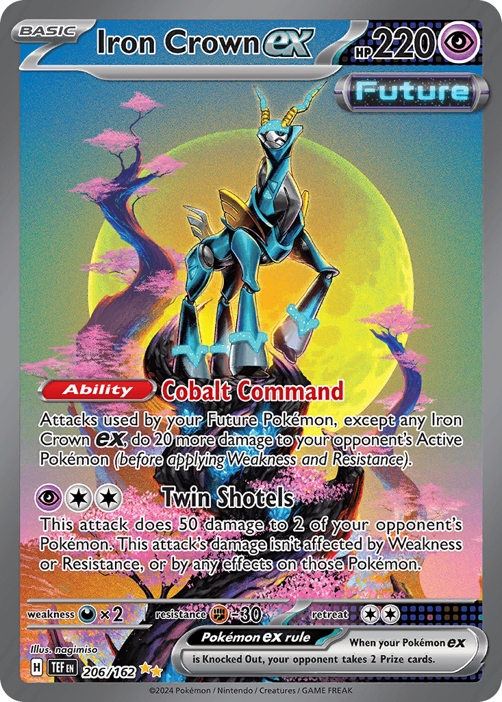 Iron Crown ex — Temporal Forces #206/162, PSA 10