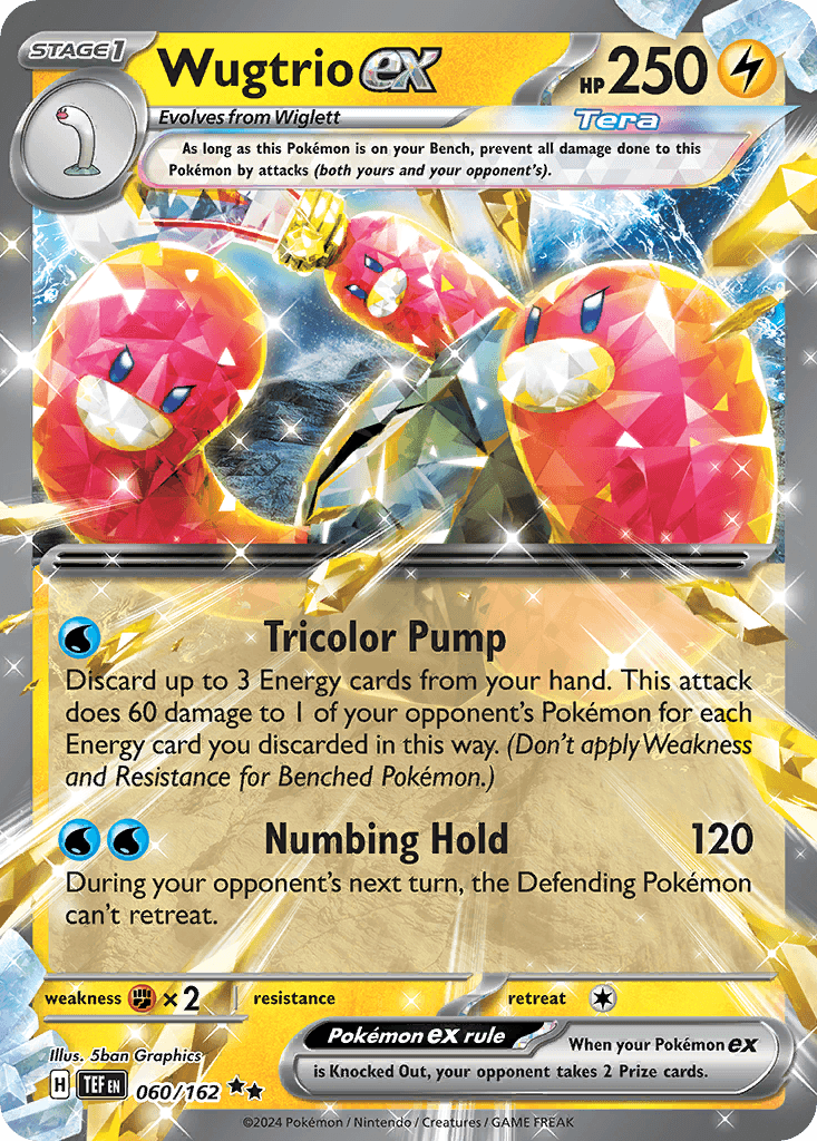 Wugtrio ex — Temporal Forces #60/162, PSA 9