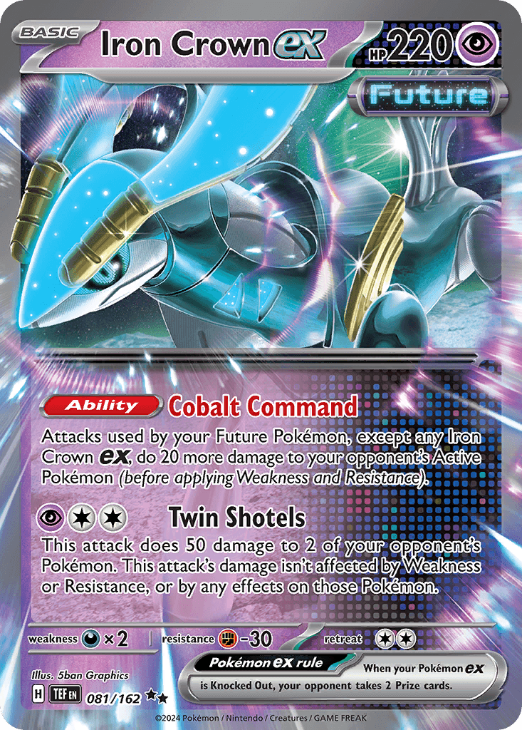 Iron Crown ex — Temporal Forces #81/162, PSA 9
