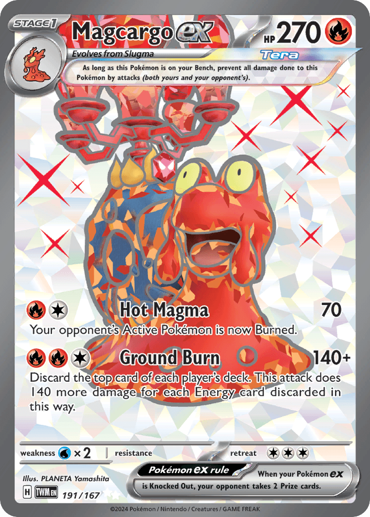 Magcargo ex — Twilight Masquerade #191/167, CGC 10