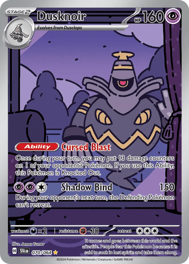 Dusknoir — Shrouded Fable #70/64, PSA 10