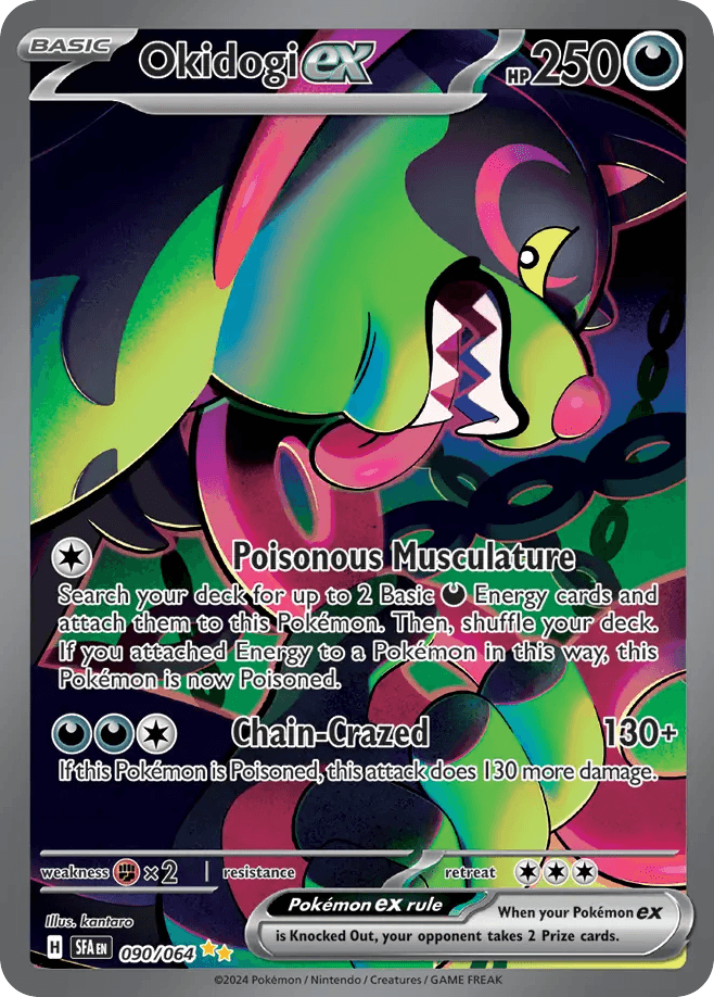 Okidogi ex — Shrouded Fable #90/64, raw, NM