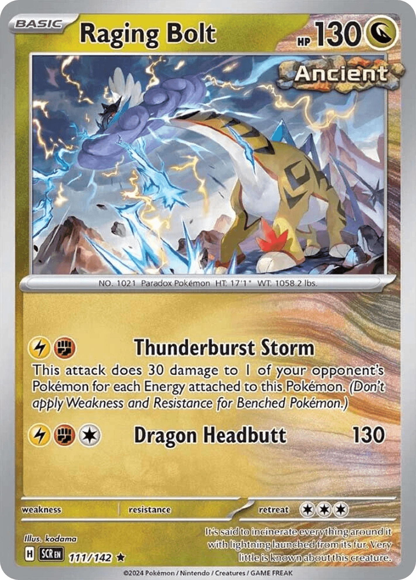 Raging Bolt — Stellar Crown #111/142, PSA 10